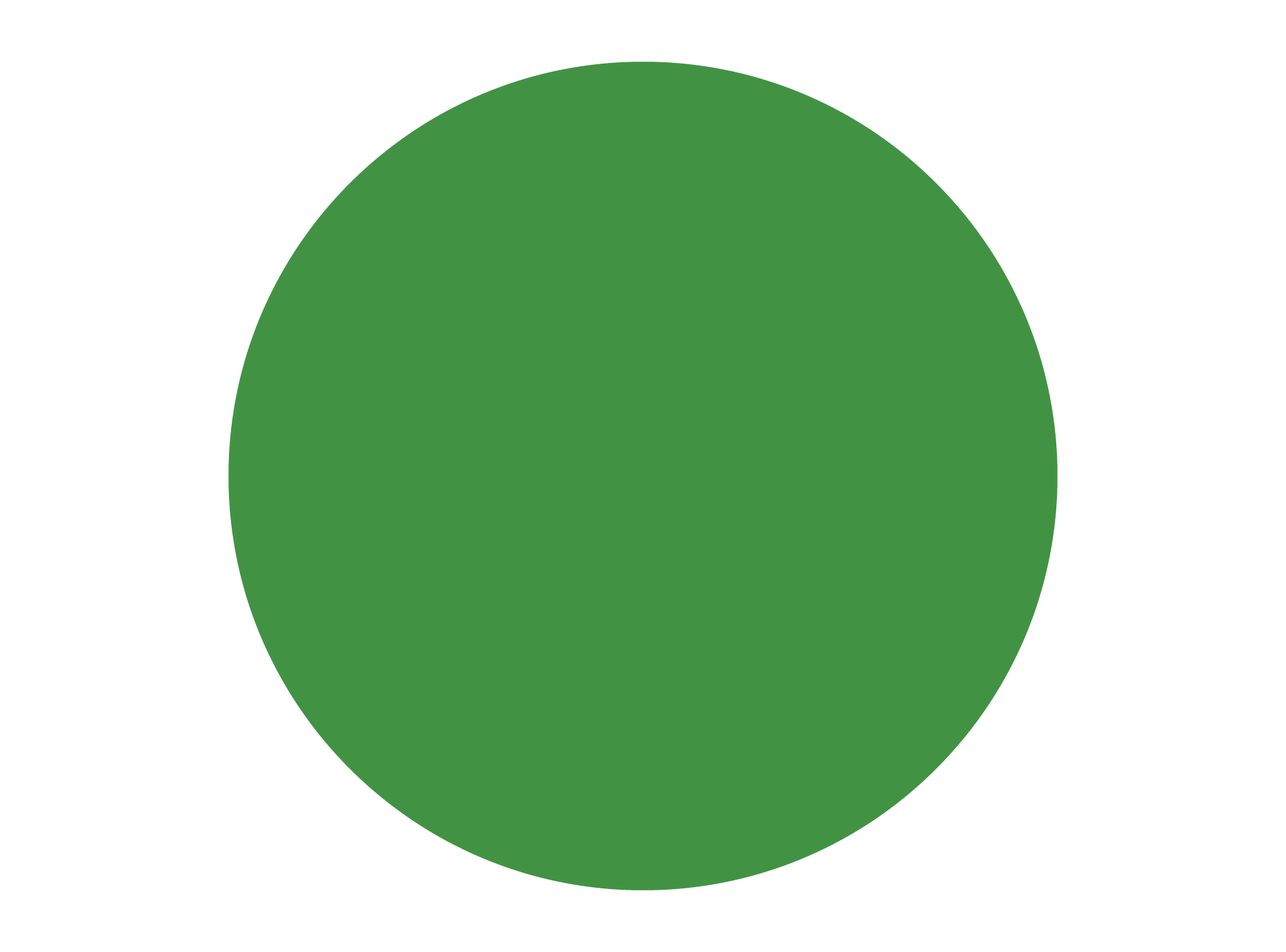 Green round